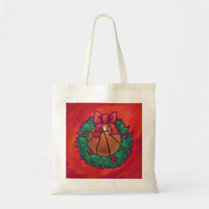 Basketball im Inneren des Weihnachtsschadens Tragetasche