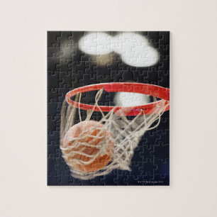 Basketball im Korb Puzzle