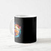 Basketball im Kunstdesign 1 Kaffeetasse (Vorderseite Links)