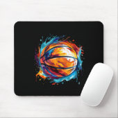 Basketball im Kunstdesign 1 Mousepad (Mit Mouse)