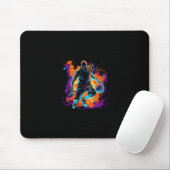 Basketball im Kunstdesign Mousepad (Mit Mouse)
