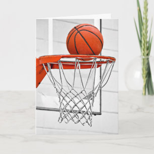 Basketball im Netz Dankeskarte