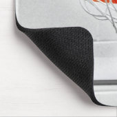 Basketball im Netz Mousepad (Ecke)