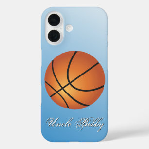 Basketball-Image 🏀 Monogram-Sonderaktion iPhone 16 Hülle