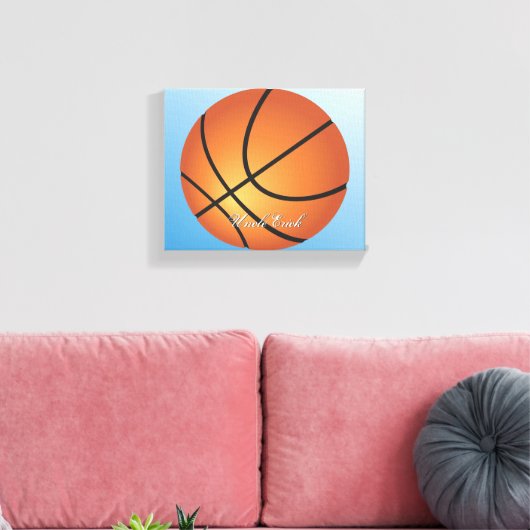 Basketball-Image 🏀 Monogram-Sonderaktion Leinwanddruck (Insitu (Wohnzimmer))