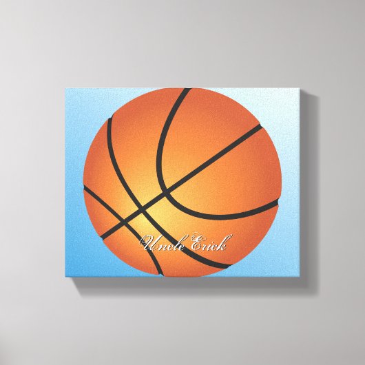Basketball-Image 🏀 Monogram-Sonderaktion Leinwanddruck (Vorderseite)