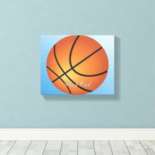 Basketball-Image 🏀 Monogram-Sonderaktion Leinwanddruck (Insitu (Holzboden))