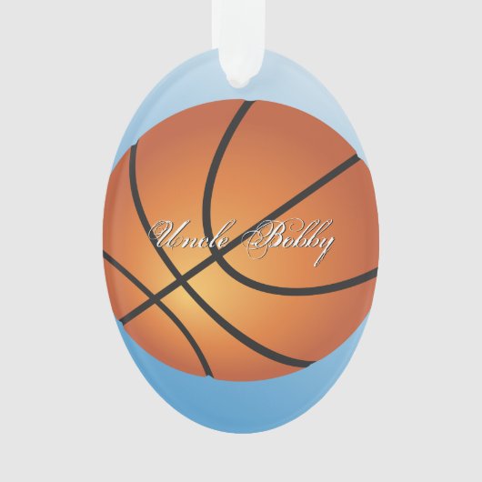 Basketball-Image 🏀 Monogram-Sonderaktion Ornament (Vorderseite)