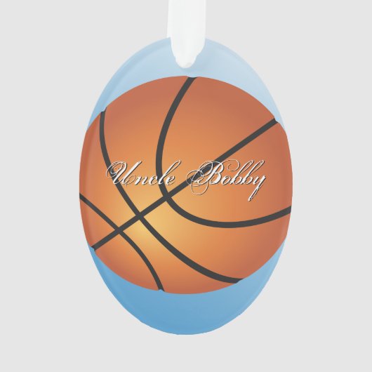 Basketball-Image 🏀 Monogram-Sonderaktion Ornament (Rückseite)