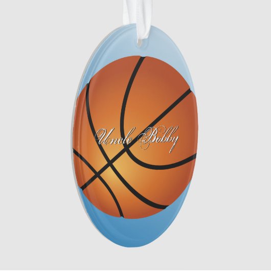 Basketball-Image 🏀 Monogram-Sonderaktion Ornament (Vorderseite)