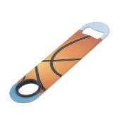 Basketball-Image 🏀 Monogram-Sonderaktion Speed Flaschenöffner (Rückseite Schrägansicht)