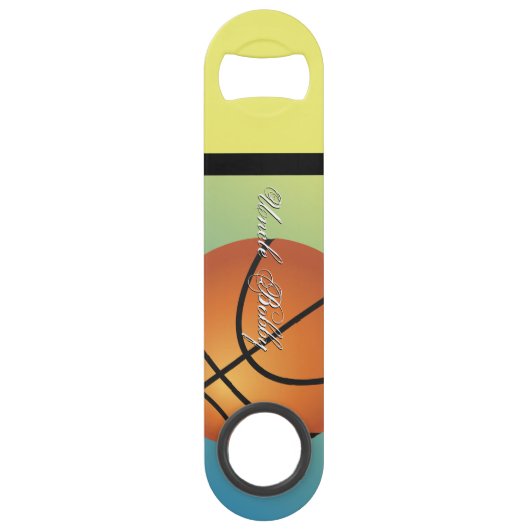 Basketball-Image 🏀 Monogram-Sonderaktion Speed Flaschenöffner (Vorderseite)