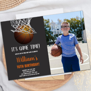 Basketball in Basketball Einladung zum Geburtstag