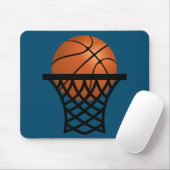 Basketball in Hoch Mousepad (Mit Mouse)