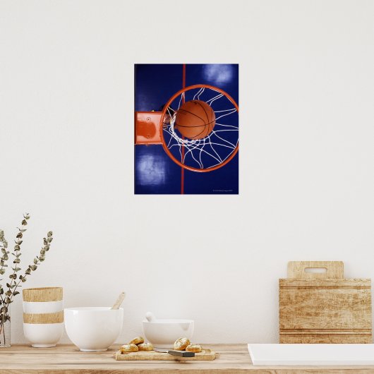 basketball in hoop poster (Küche)