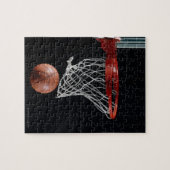 Basketball in Hoop Puzzle (Horizontal)