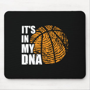Basketball In meinem DNA Fingerprint Spaß Basketba Mousepad