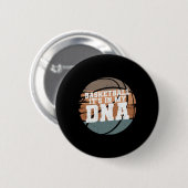 Basketball in meinem DNA-Ordner 1 Button (Vorne & Hinten)