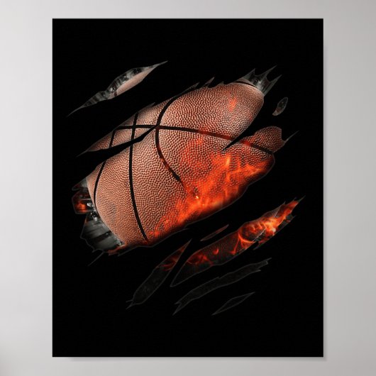 Basketball in mir Design Poster (Vorne)
