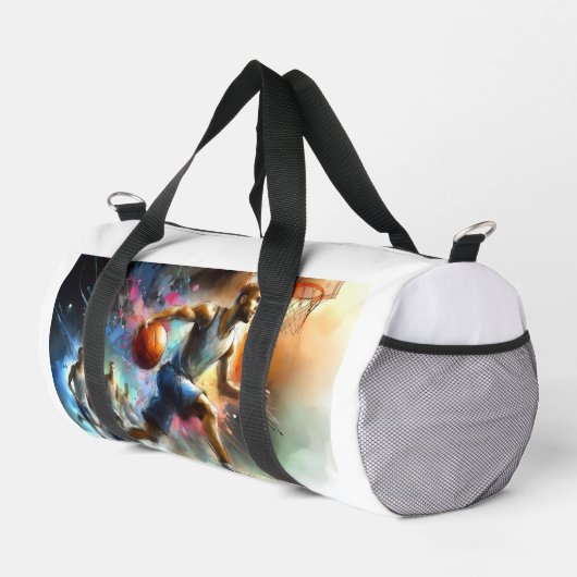 Basketball in Motion,  Duffle Bag (Rechte Ecke)