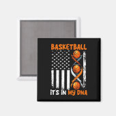 Basketball In-my-DNS Fun Player Coach Team SP Magnet (Vorderseite/Rückseite)