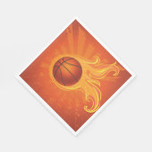 Basketball in Neapel Serviette (Ecke)