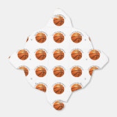 Basketball in orangefarbenem, schwarzem Leder Geschenkschachtel (Ungefaltet)