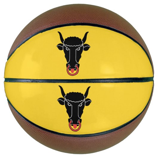 Basketball in Originalgröße mit der Flagge des Kan (Vorderseite)
