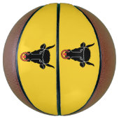 Basketball in Originalgröße mit der Flagge des Kan (Vertikal)