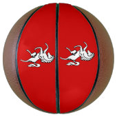 Basketball in Originalgröße mit der Flagge von Ken (Vertikal)