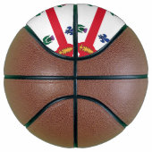 Basketball in Originalgröße mit der Flagge von Mon (Rechts)