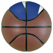 Basketball in Originalgröße mit Flagge von Toronto (Rechts)