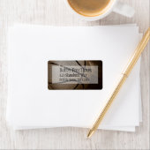 Basketball in Sepia Address Labels Adressaufkleber (Insitu)