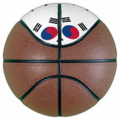 Basketball in Vollgröße mit der Flagge Südkoreas (Rechts)