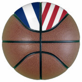 Basketball in Vollgröße mit Flag Colorado, USA (Rechts)