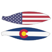 Basketball in Vollgröße mit Flag Colorado, USA (Panele)