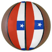 Basketball in Vollgröße mit Flagge des Chilen (Vertikal)