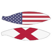 Basketball in Vollgröße mit Flagge von Alabama, US (Panele)