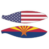 Basketball in Vollgröße mit Flagge von Arizona, US (Panele)