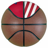 Basketball in Vollgröße mit Flagge von Arkansas, U (Rechts)