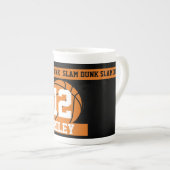 Basketball Individuelle Name Age Porzellantasse (Vorderseite Rechts)