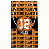 Basketball Individuelle Name Age Slam Dunk Kleine Geschenktüte (Rückseite)