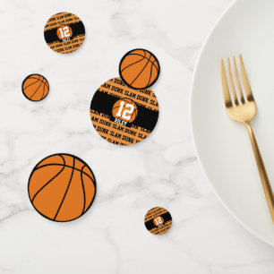 Basketball Individuelle Name Age Slam Dunk Konfetti
