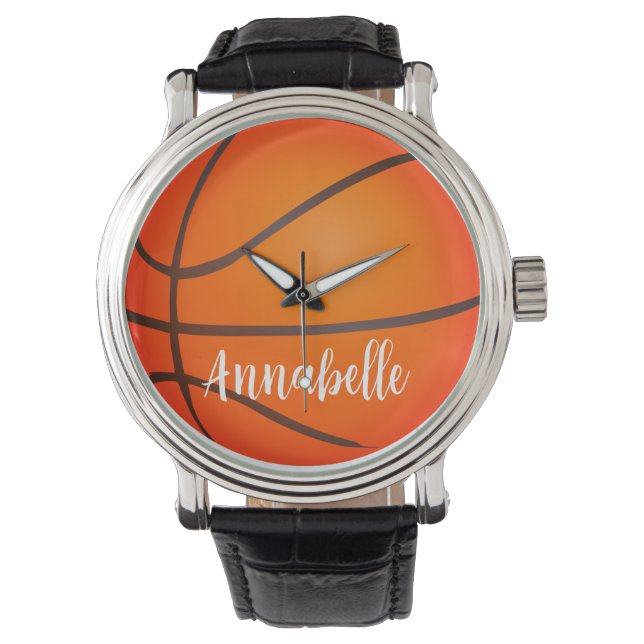 Basketball individuelle Name Armbanduhr (Vorderseite)