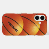 Basketball-individuelle Name Case-Mate iPhone Hülle (Rückseite (Horizontal))
