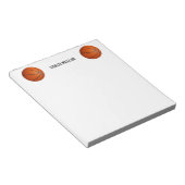 Basketball-individuelle Name Notizblock (angewinkelt)