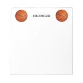 Basketball-individuelle Name Notizblock (Vorderseite)