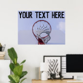 Basketball Individuelle Name oder Textsport Poster (Heimbüro)