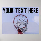 Basketball Individuelle Name oder Textsport Poster (Vorne)