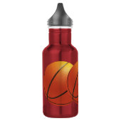 Basketball individuelle Name Wasserflaschen Edelstahlflasche (Links)